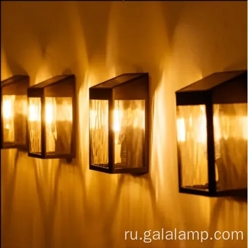 Легкая установка светочувствительная настенная лампа на открытом воздухе